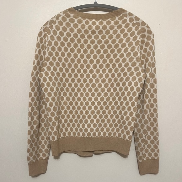 Women’s Banana Republic Cardigan Size Petite Medium Beige & Cream - Picture 3 of 7